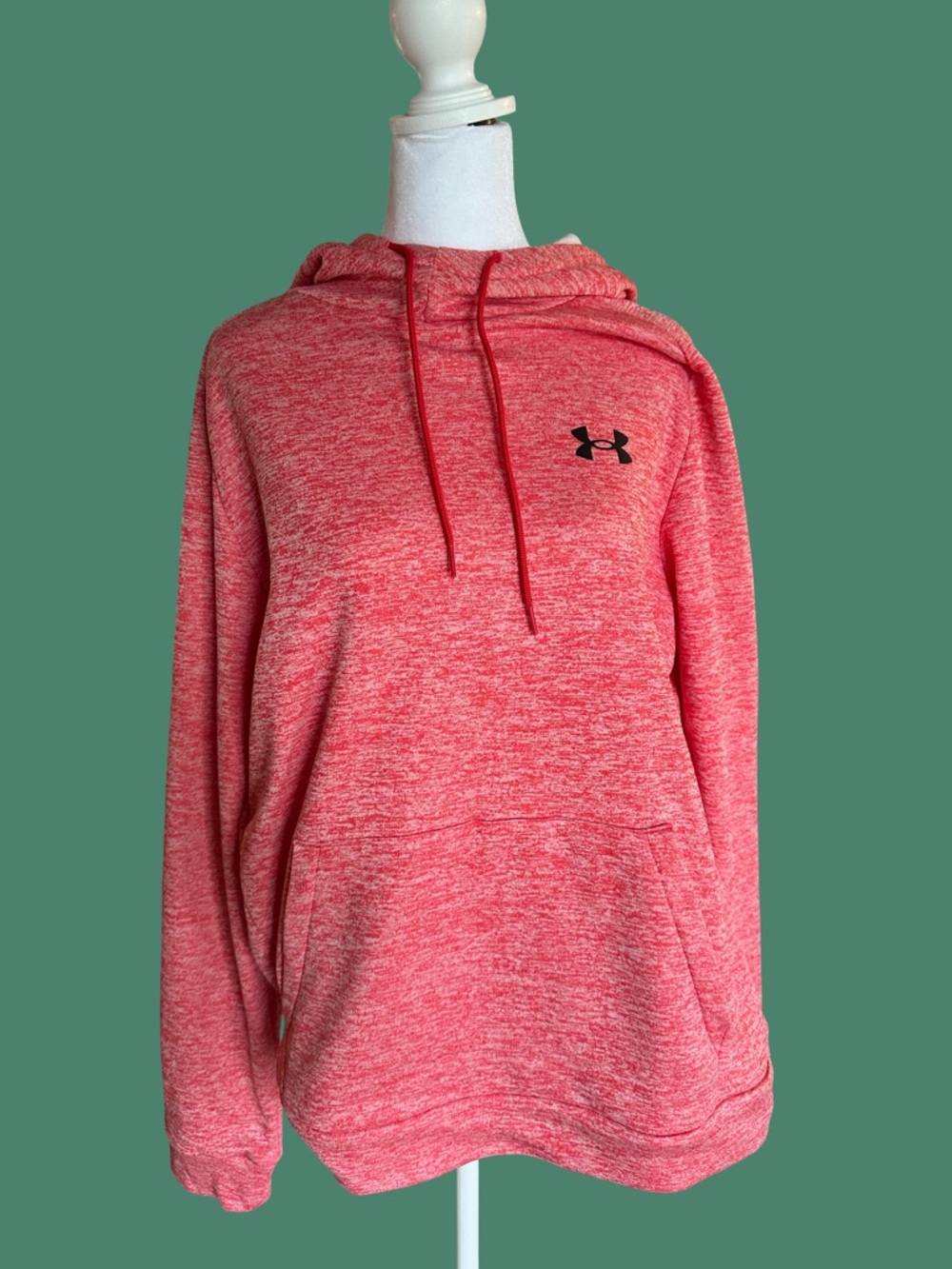 Under Armour Coral Pink Heather Hoodie with Logo